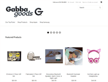 Tablet Screenshot of gabbagoods.com